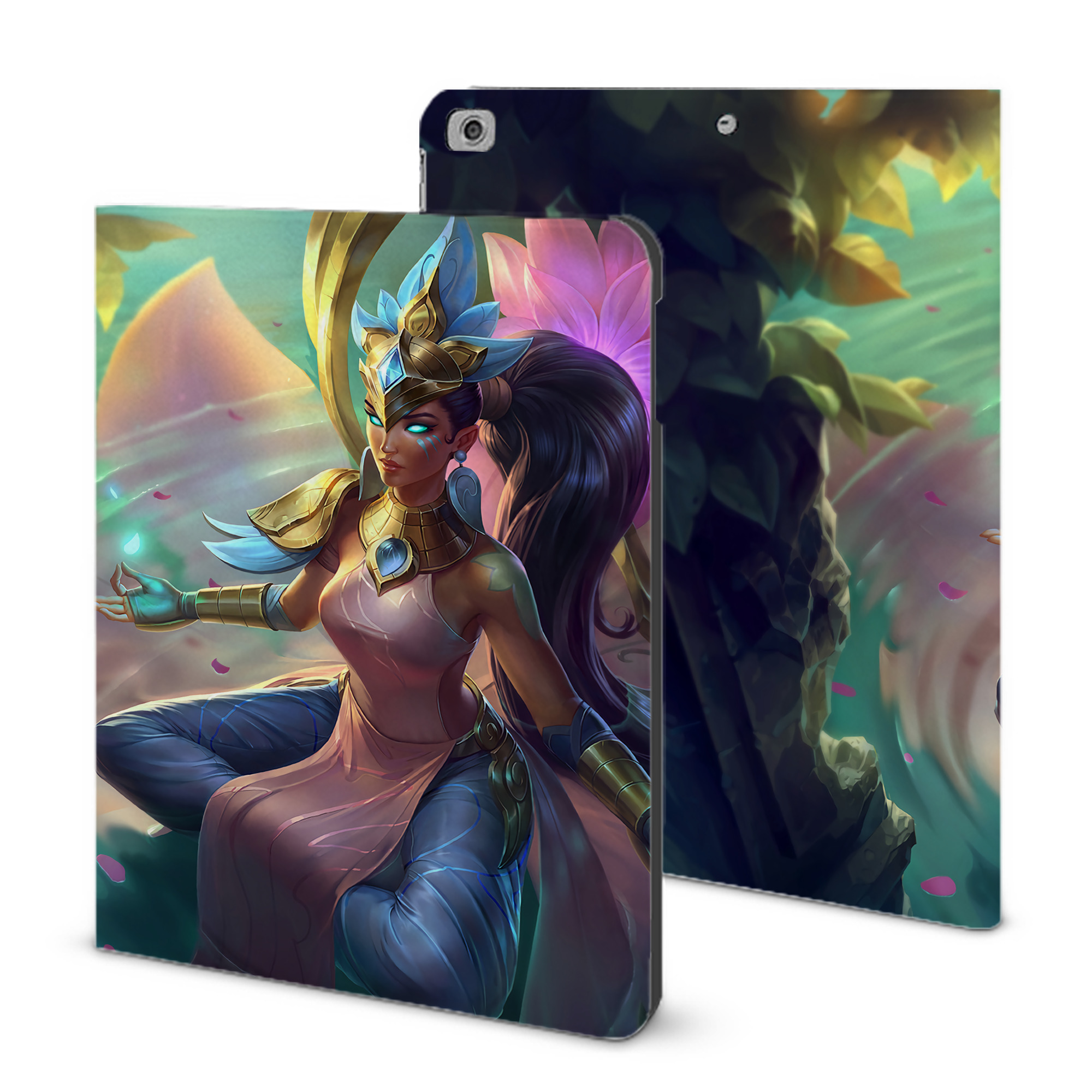 （画像用） リーグ・オブ・レジェンド League of Legends LOL IPad ケース ブック型 PUレザー TPU 耐衝撃 軽量 薄型 ペン収納なし 全面保護 IPad 各モデル対応